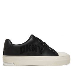 Trampki DKNY. Czarne trampki DKNY, bez wzorów, bez zapięcia. Za 439.99 zł.