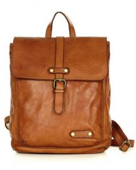 Plecak damski MARCO MAZZINI v135b camel. Brązowe plecaki bez wzorów, ze skóry. Za 564.99 zł.