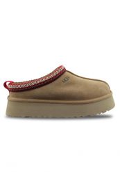 Kapcie Ugg Australian W Tazz Ii Damskie. Brązowe obuwie domowe UGG, bez wzorów, z materiału, bez zapięcia. Za 698.90 zł.