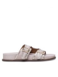 Sergio Bardi Klapki SERGIO BARDI-WI29-03-M24-SB Beżowy. Brązowe klapki Sergio Bardi, bez wzorów, ze skóry, bez obcasa. Za 279.99 zł.