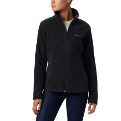 Bluza polarowa turystyczna damska Columbia Fast Trek II. Czarne bluzy Columbia, xl, bez wzorów, z polaru, bez kaptura. Za 184.99 zł.