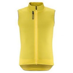 Wiatroszczelna kamizelka Mavic Ksyrium. Żółte kurtki sportowe MAVIC, bez wzorów, bez kaptura, rowerowe. W wyprzedaży za 476.50 zł.