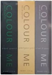MILTON-LLOYD TRIPLE PACK COLOUR ME (DARK GREEN/HOMME GOLD/SILVER) EDP 50ML woda perfumowana męska zestaw. Perfumy męskie Colour Me. Za 127.89 zł.