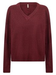 Soyaconcept Sweter "Orlean" w kolorze bordowym rozmiar: S. Czerwone swetry Soyaconcept, s, bez wzorów, bez ramiączek. Za 184.95 zł.