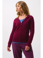 AUTHENTIC CASHMERE Kaszmirowy kardigan "Colombis" w kolorze bordowym rozmiar: M. Czerwone kardigany AUTHENTIC CASHMERE, m, bez wzorów, z kaszmiru. Za 397.83 zł.