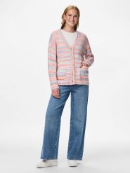Pieces Kardigan w kolorze jasnoróżowym ze wzorem rozmiar: M. Różowe kardigany Pieces, m, bez wzorów. Za 167.28 zł.