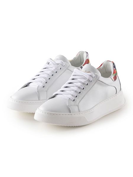 Anna Morellini Skórzane sneakersy "Ottora" w kolorze białym rozmiar: 41. Białe trampki Anna Morellini, bez wzorów, bez zapięcia. Za 264.77 zł.