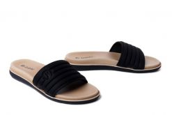Inblu SF-06 014 Czarny, klapki damskie. Czarne klapki Inblu, bez wzorów, bez obcasa. Za 77.99 zł.