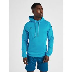 Bluza do piłki ręcznej dla dorosłych Hummel hml CORE XK poly z kapturem. Niebieskie bluzy Hummel, l, bez wzorów, z kapturem. Za 188.00 zł.