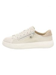 Think! Skórzane sneakersy w kolorze beżowym rozmiar: 38,5. Brązowe trampki Think!, bez wzorów, bez zapięcia. Za 294.95 zł.