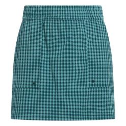 Spódnica damska adidas Ultimate365 Gingham. Zielone spódnice Adidas, bez wzorów, sportowe, sportowe. W wyprzedaży za 230.50 zł.