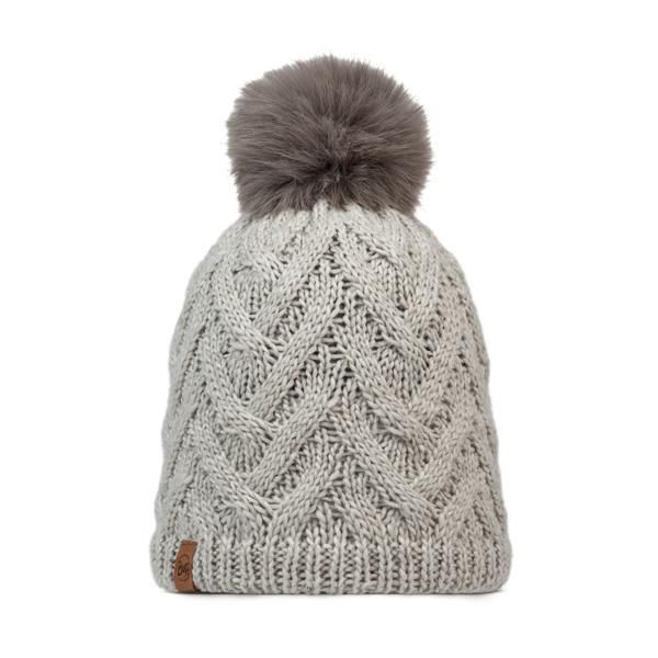 Czapka BUFF KNITTED & FLEECE BAND BEANIE CARYN CRU. Białe czapki Buff, bez wzorów. Za 159.99 zł.