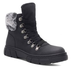 Trapery Go Soft. Czarne botki GO SOFT. Za 89.99 zł.