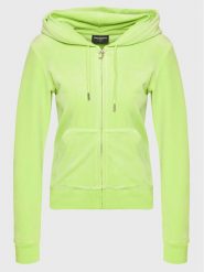Juicy Couture Bluza Robertson JCAP176 Zielony Slim Fit. Zielone bluzy Juicy Couture, xxs, bez wzorów, z syntetyku, bez kaptura. Za 439.99 zł.