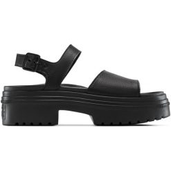 Sandały Converse Chuck Tlr As Lugged Heel Sandal, Dla obu płci. Czarne sandały Converse, bez wzorów, ze skóry, bez obcasa, bez zapięcia. Za 390.00 zł.