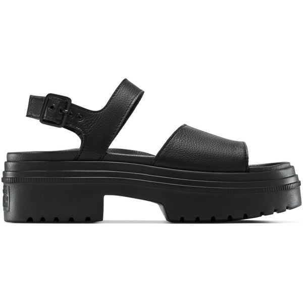 Sandały Converse Chuck Tlr As Lugged Heel Sandal. Czarne sandały Converse, bez wzorów, ze skóry, sportowe, bez obcasa, bez zapięcia. Za 390.00 zł.