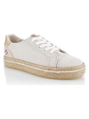 Kimberfeel Sneakersy "Maissa" w kolorze beżowym rozmiar: 41. Brązowe trampki Kimberfeel, bez wzorów, bez zapięcia. Za 121.99 zł.