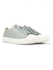 Camper Skórzane sneakersy w kolorze oliwkowo-beżowo-błękitnym rozmiar: 40. Brązowe trampki Camper, bez wzorów, z materiału, bez zapięcia. Za 391.95 zł.