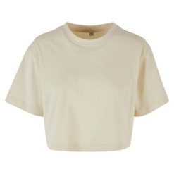 Oversized Crop Top Dla Pań I Panów. Brązowe topy BUILD YOUR BRAND, xl, bez wzorów, bez kołnierzyka, bez ramiączek. Za 57.99 zł.