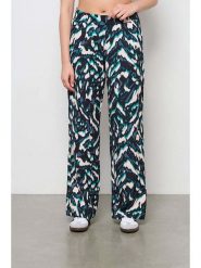 &Co Woman Spodnie "Camilla" w kolorze zielono-biało-czarnym rozmiar: L. Czarne spodnie materiałowe &Co Woman, l, bez wzorów, z materiału. Za 221.95 zł.