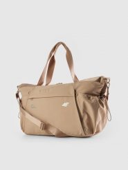 4F Torba treningowa (ok. 35 L) 4F x Anna Lewandowska - beżowa Uniwersalny. Białe torby na ramię 4f, bez wzorów, biznesowe, na ramię, bez dodatków. Za 249.99 zł.