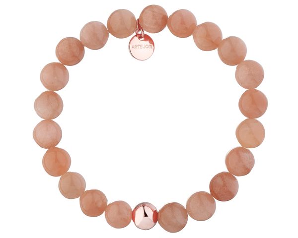 Bransoletka z mosiądzu pozłacana z kamieniami księżycowymi. Bransoletki Artelioni, z kamieniem księżycowym, pozłacane. Za 139.00 zł.