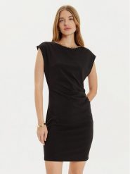 Rinascimento Sukienka koktajlowa CFC0121364003 Czarny Regular Fit. Czarne sukienki Rinascimento, m, bez wzorów, z syntetyku, wizytowe, bez kołnierzyka, bez ramiączek. Za 249.99 zł.