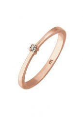 Elli Damski pasjansa z kryształami w srebra próby 925 Pierścionki 1 ct. Szare pierścionki Elli, srebrne. Za 213.99 zł.