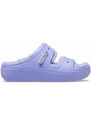 Crocs Klapki w kolorze fioletowym rozmiar: 36/37. Różowe klapki Crocs, bez wzorów, z otwartym noskiem, bez obcasa. Za 110.04 zł.
