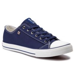 Trampki Big Star Shoes. Niebieskie trampki BIG STAR SHOES, bez wzorów, bez zapięcia. Za 79.99 zł.