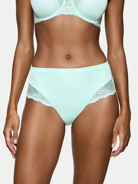 Triumph Figi klasyczne z wysokim stanem Ladyform Soft Maxi 10210671 Niebieski. Niebieskie figi Triumph, bez wzorów, z syntetyku. Za 89.99 zł.