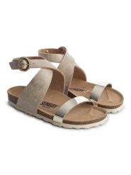Sunbay Sandały "Dawa" w kolorze beżowym rozmiar: 40. Brązowe sandały Sunbay, bez wzorów, klasyczne, z otwartym noskiem, bez obcasa, bez zapięcia. Za 134.95 zł.