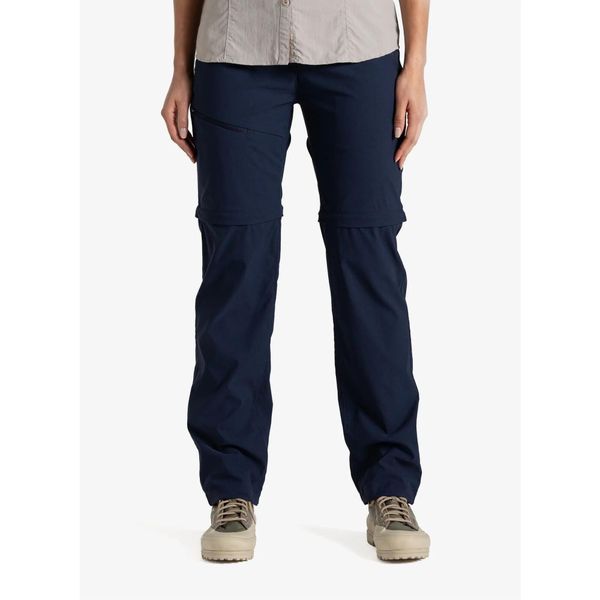Spodnie turystyczne damskie Craghoppers NosiLife Pro Convertible Trouser III. Niebieskie spodnie sportowe Craghoppers, na lato, m, bez wzorów, trekkingowe. Za 429.99 zł.