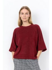 Soyaconcept Sweter "Orlean" w kolorze bordowym rozmiar: XL. Czerwone swetry Soyaconcept, xl, bez wzorów, bez ramiączek. Za 164.95 zł.