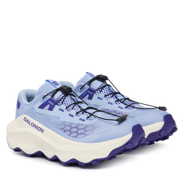 Buty do biegania Salomon. Fioletowe obuwie sportowe Salomon, bez zapięcia, do biegania. Za 522.99 zł.