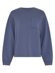MOSS COPENHAGEN Bluza "Illiana" w kolorze granatowym rozmiar: S/M. Niebieskie bluzy Moss Copenhagen, m, bez wzorów, bez kaptura. Za 140.20 zł.