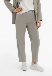 Materiałowe spodnie casual R-TERA. Szare spodnie materiałowe Volcano, na co dzień, s, bez wzorów, z bawełny. Za 169.99 zł.