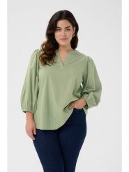 Kaffe Bluzka w kolorze zielonym rozmiar: 42. Zielone bluzki Kaffe, bez wzorów, z bawełny, bez kołnierzyka, bez ramiączek. Za 97.05 zł.