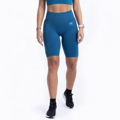 Krótkie legginsy sportowe dla kobiet Xtreme Sportswear Antracyt Niebieski. Niebieskie legginsy XTREME, s, bez wzorów, na fitness i siłownię. Za 99.99 zł.