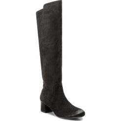 Kozaki JANA - 8-25505-29 Black 001. Czarne kozaki JANA, z futra, bez obcasa, na obcasie, bez zapięcia. W wyprzedaży za 259.00 zł.