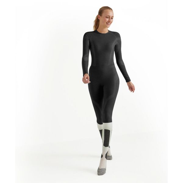 Rajstopy damskie 3/4 Falke Wool-Tech. Czarne bielizna sportowa Falke, m, bez wzorów, z dzianiny. Za 378.50 zł.