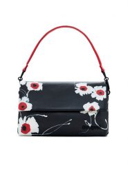 Desigual Torebka 25SAXPA3 Czarny. Czarne torebki klasyczne Desigual, bez wzorów, ze skóry, bez dodatków. Za 219.99 zł.