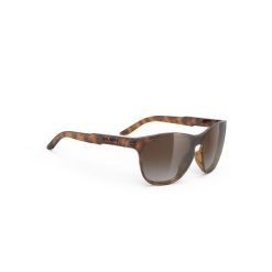 Okulary RUDY PROJECT SOUNDSHIELD. Brązowe okulary przeciwsłoneczne Rudy Project, bez wzorów, sportowe. W wyprzedaży za 360.00 zł.