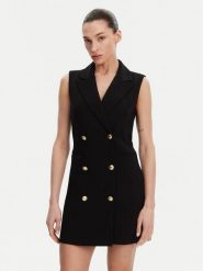 French Connection Sukienka koktajlowa 71PZC Czarny Regular Fit. Czarne sukienki French Connection, bez wzorów, z syntetyku, wizytowe, bez kołnierzyka, bez ramiączek. Za 299.99 zł.