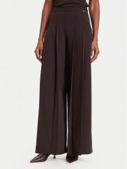 Marciano Guess Spodnie palazzo G6YB12 W3205 Brązowy ciemny Wide Leg. Brązowe spodnie materiałowe Marciano Guess, z aplikacjami, z materiału. Za 779.99 zł.