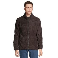 Bluza Polarowa Unisex Dla Dorosłych Z Zamkiem Błyskawicznym. Brązowe bluzy SOL'S, na zimę, s, bez wzorów, z polaru, bez kaptura. Za 274.99 zł.