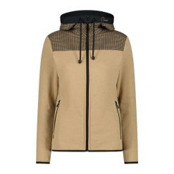 Damska elastyczna polarowa bluza z kapturem CMP. Brązowe bluzy sportowe CMP, xs, bez wzorów, z polaru, z kapturem. Za 342.50 zł.