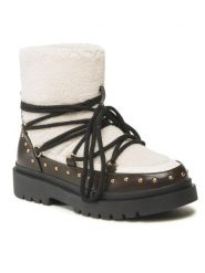 DeeZee Botki WS5592-21 Beżowy. Brązowe botki DeeZee, bez wzorów, ze skóry, bez obcasa, na płaskiej podeszwie, bez zapięcia. Za 199.99 zł.