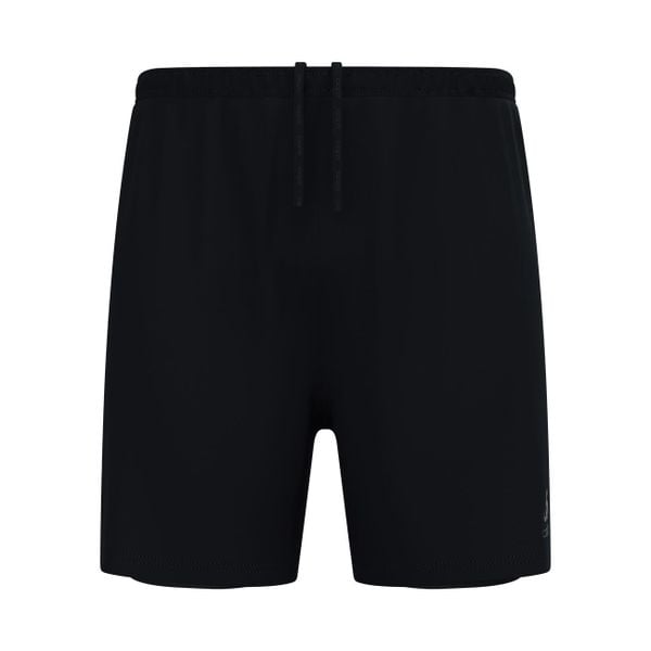 Pantalon Odlo Short 2-en-1 Essential. Czarne spodnie sportowe Odlo, na lato, s, bez wzorów, trekkingowe. Za 249.99 zł.