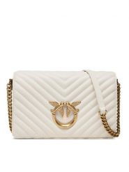 Pinko Torebka Love Click Classic PE 23 PLTT 100063 A0GK Écru. Listonoszki Pinko, bez wzorów, ze skóry, bez dodatków. Za 1,099.00 zł.